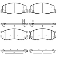 Remsa Brake pads Toyota 0636.04