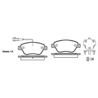 BRAKE PADS 0858.32 (two sensors)