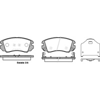 REMSA BRAKE PADS 0953.22