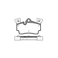 Remsa Brake Pads Rear Porsche 0996.10