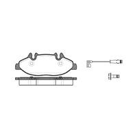 REMSA BRAKE PADS WITH SENSORS 1109.02