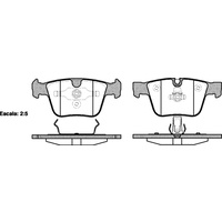 REMSA BRAKE PADS MERC AMG REAR 1216.00