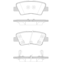 REMSA BRAKE PADS REAR HYUNDAI 1362.42