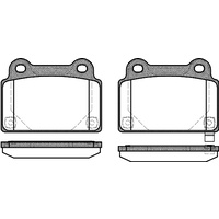 BRAKE PADS MITS EVO 10 REAR 1364.02