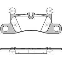 REMSA BRAKE PADS FRONT PORSCHE