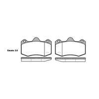 Remsa Brakes Pads Rear HSV 1404.00