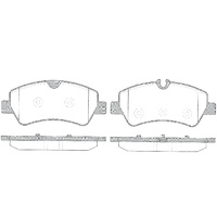 REMSA BRAKE PADS TRANSIT REAR 2012 ON 1521.00