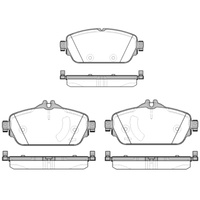 REMSA BRAKE PADS MERCEDES A250 FRONT 1592.08