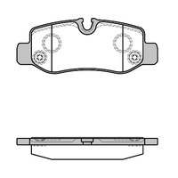 REMSA BRAKE PADS REAR MERCEDES 1624.00