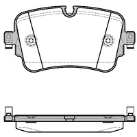 REMSA BRAKE PAD SET REAR AUDI Q7 1/2015>