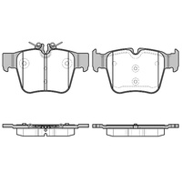 REMSA BRAKE PADS MERCEDES REAR 4/2015> 1697.00