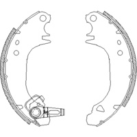 BRAKE SHOE PEUGEOT 4075.00