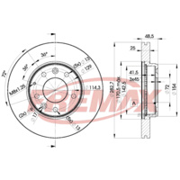 HR7951 Fremax Premium Carbon+ Front Mazda BD-3269