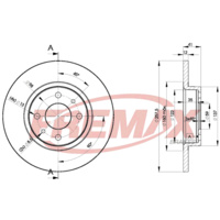 FREMAX DISC ROTORS FIAT 500 BD-3466