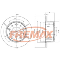 DISC ROTORS FIAT DUCATO REAR BD-4696