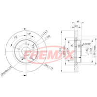 FREMAX BRAKE DISC FRONT BD-4803