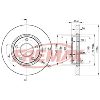 FREMAX BRAKE DISC FRONT BD-5399