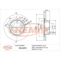 FREMAX DISC ROTOR BD-6090