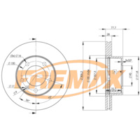 DISC ROTORS RENAULT MASTER BD-6848