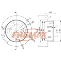 FREMAX BRAKE DISC REAR PAIR BD-8326