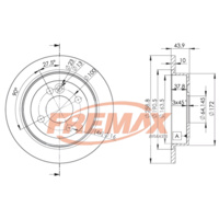 DISC ROTOR MINI COOPER S REAR 7/06 ON 16MM STUD HOLE BD-8571