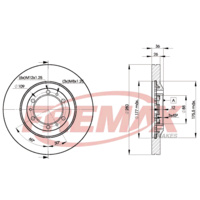 FREMAX BRAKE DISC FRONT BD-9050