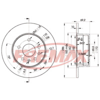 HR7540 Fremax Premium Carbon+ SAAB 9-3 BD-9210