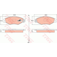 LUCAS DISC PADS RENAULT KANGOO F 2004 GDB1402