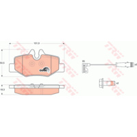 DISC PAD SET MERCEDES VIANO & VITO 03 R GDB1601