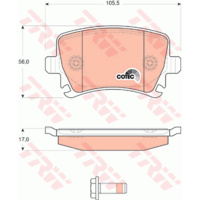 TRW DISC PAD VW GOLF REAR GDB1622