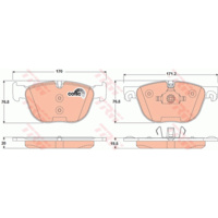 TRW DISC PAD BMW X5 E70 FR GDB1726