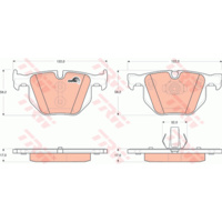 TRW DISC PAD BMW X5 07- REAR GDB1730