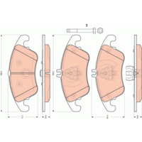 TRW DISC PAD MERCEDES C320 W204 07- FR GDB1737