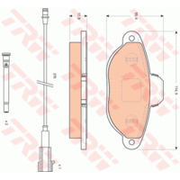 BRAKE PADS FIAT 500 FRONT 10/2007> GDB1745