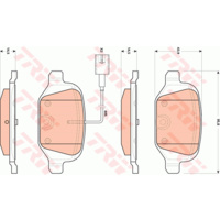 TRW DISC PAD SET GDB1894