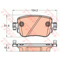 TRW DISC PADS VW GDB2042