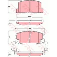 DB1260L Lexus MR2 91-92 rear GDB3058