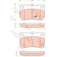 TRW DISC PAD LEXUS GS300 430 REAR GDB3399