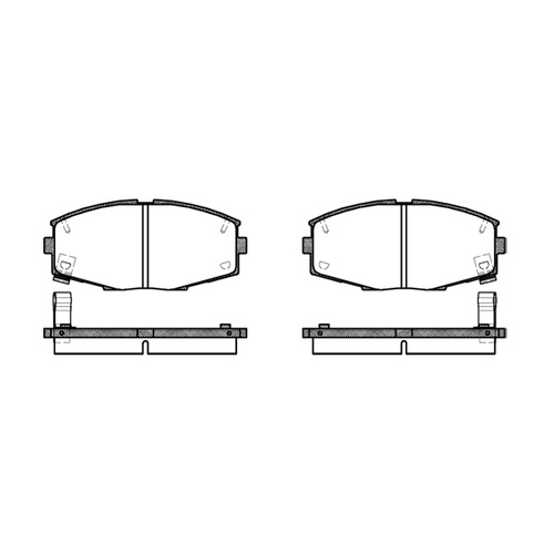 Remsa Brake Pads Front Toyota Supra MA71 0225.04