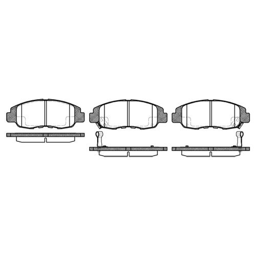 Remsa Brake Pads Front Honda Civic Vti 1.6 0324.12