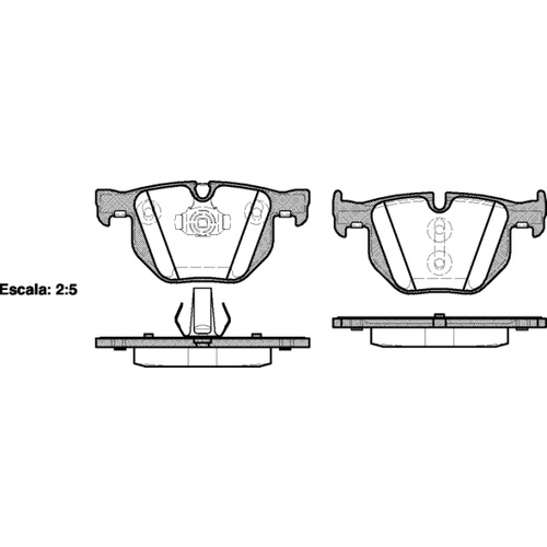 Remsa Brake Pads Rear BMW 0381.61