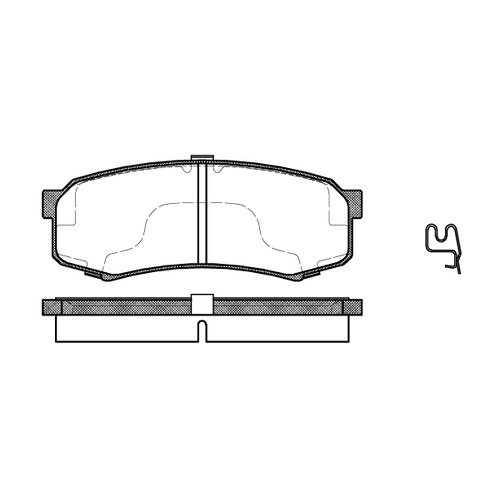 Remsa Brake Pads Rear Toyota 0413.04