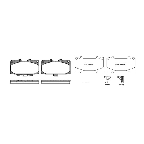 Remsa Disc Pads Front Subaru 0599.12