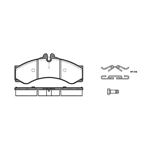 Remsa Brake Pads Front Mercedes Benz/ Volks Wagen 0614.00