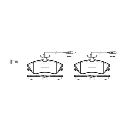 REMSA BRAKE PADS 0634.04