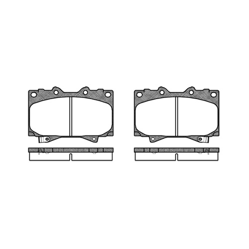 Remsa Brake Pads Front Toyota 0707.04