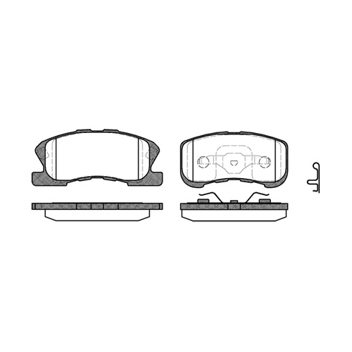 Remsa Brake pads Daihatsu 0720.02