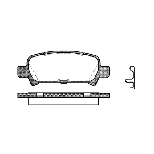 Remsa Brake Pads Rear Subaru 0729.02