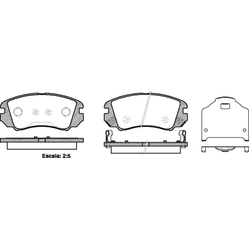 REMSA BRAKE PADS 0953.22