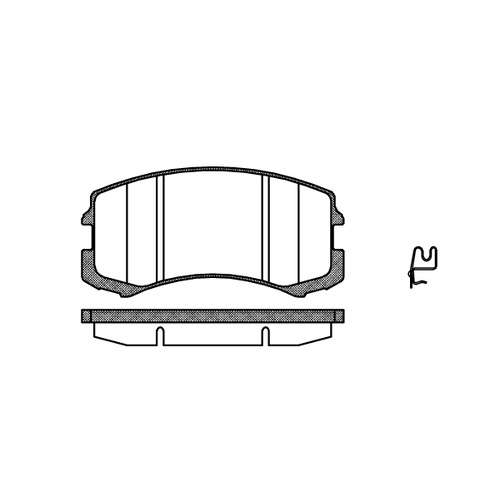 Remsa Brake Pads Front Mitsubishi 0965.01